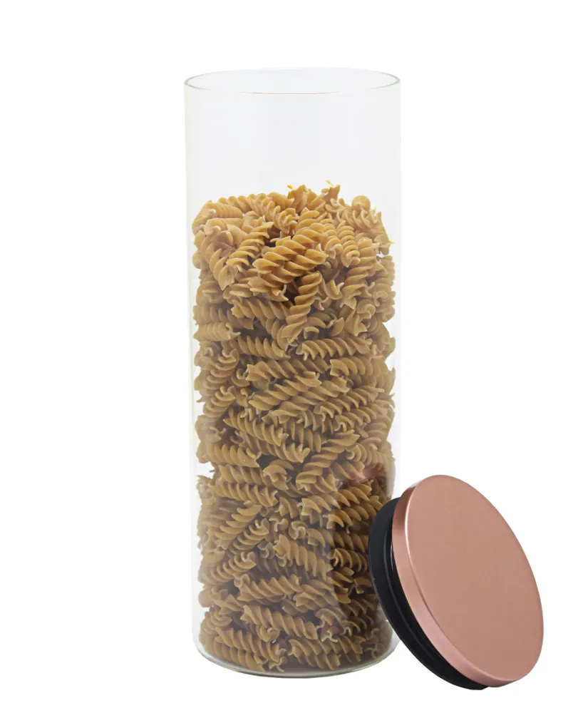 Kitchen Life Decadent Borosilicate Extra Large Canister 1.8L - Rose Or fin