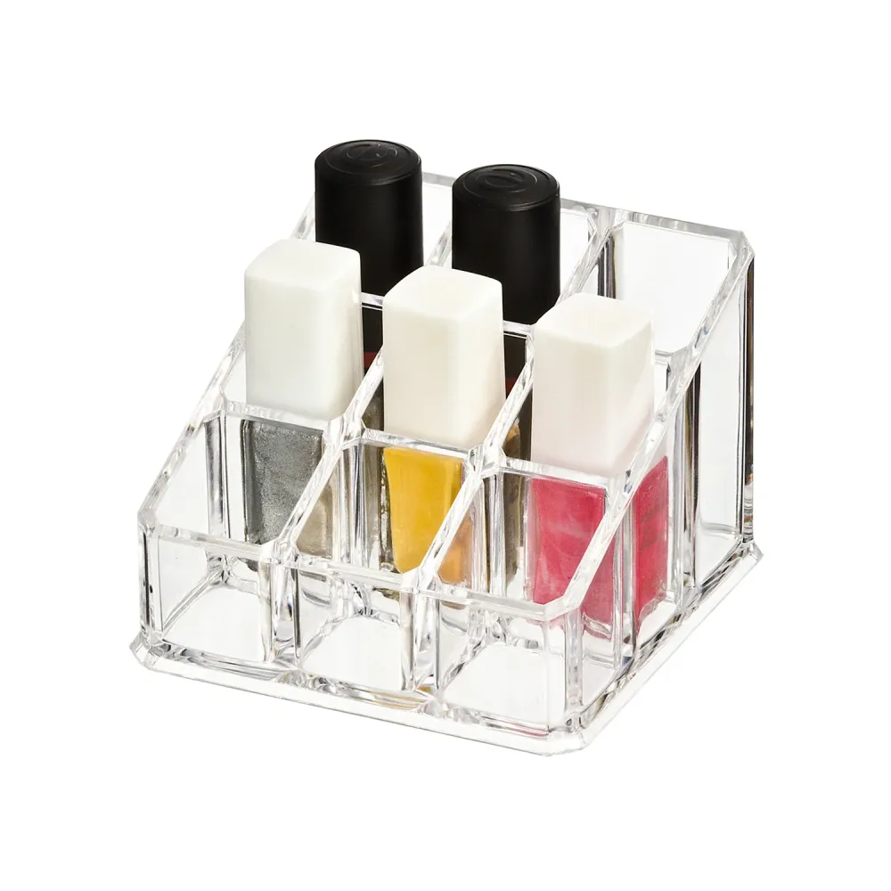 Organizer Acrilico Per Rossetto 9 Scomparti en Laiton Chromé