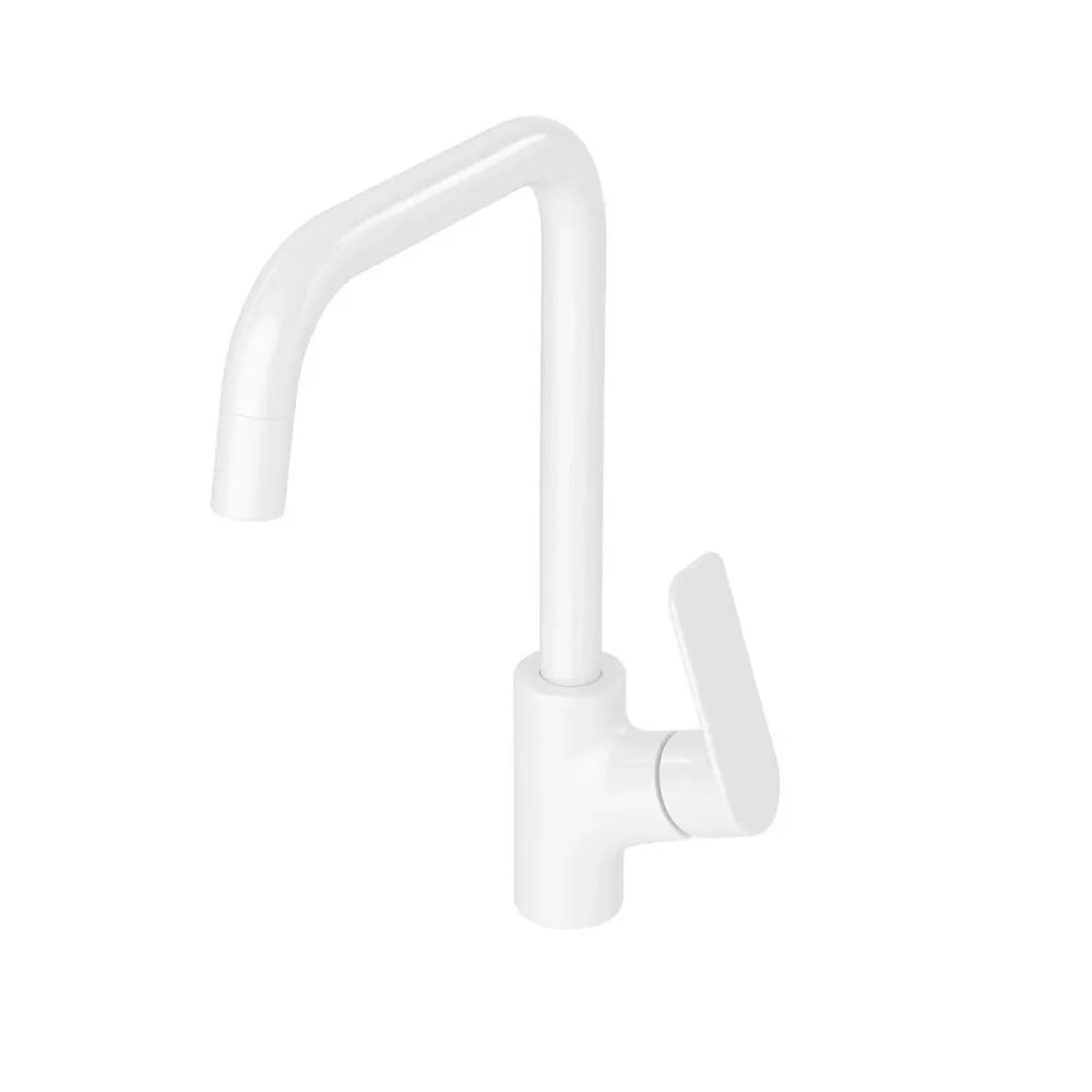 Robinet blanc brillant Flat - Installation Facile