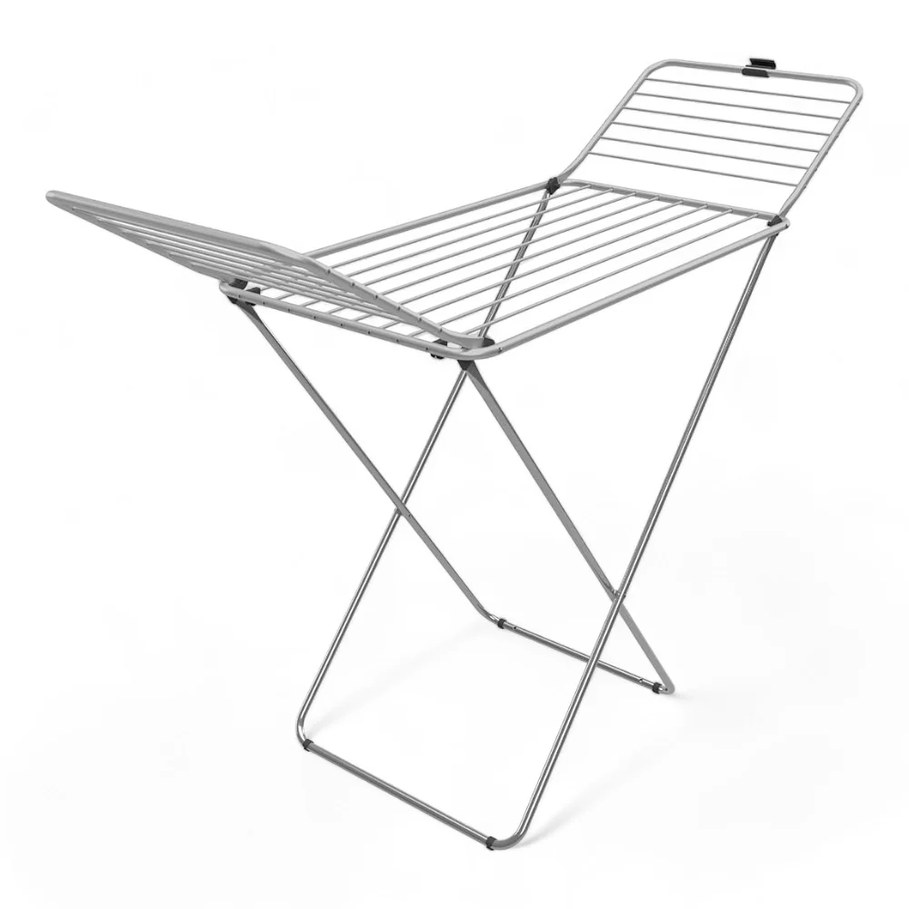 Stendibiancheria pieghevole acciaio e alluminio con 20 metri di filo per stendere biancheria dimensioni 189x56x94 cm