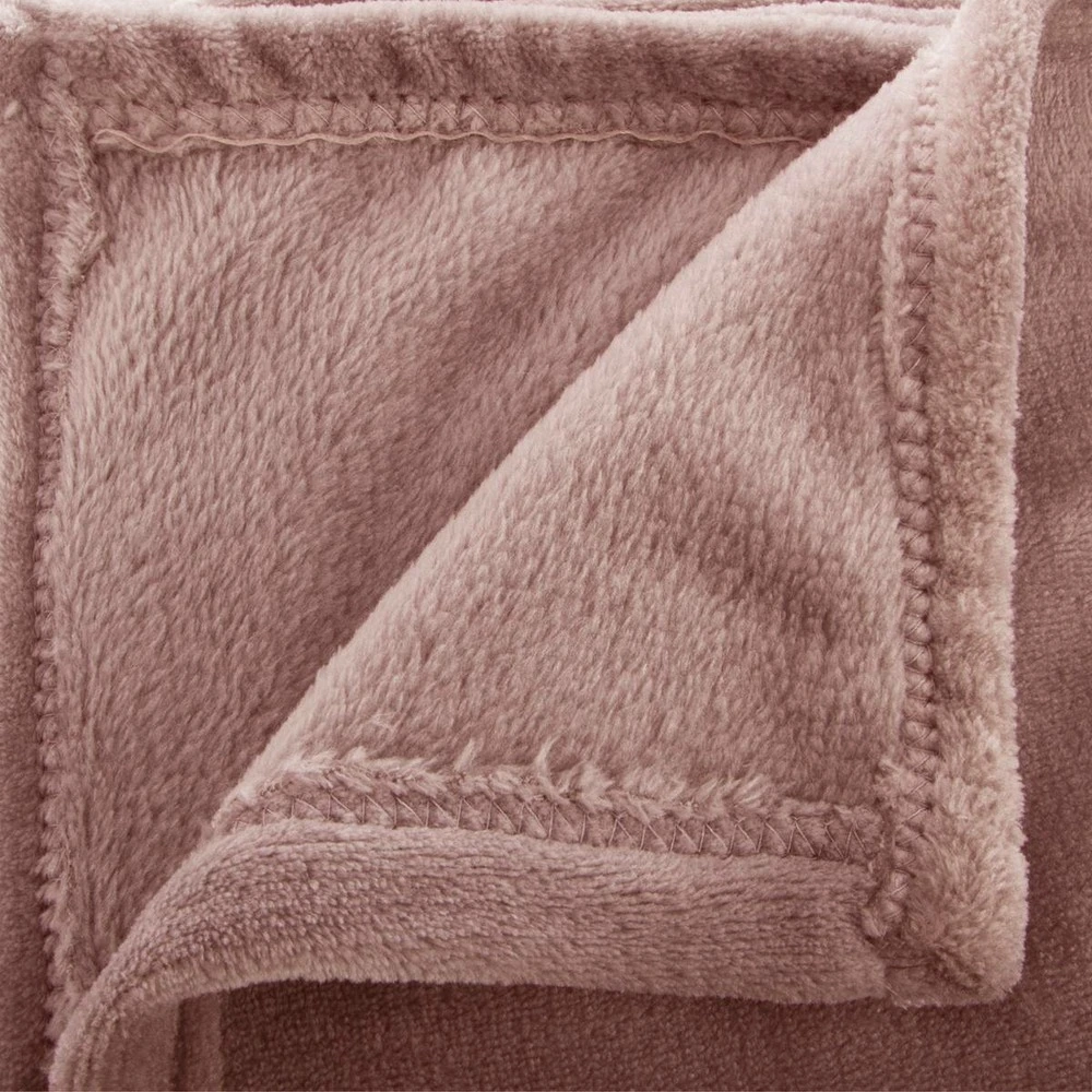 Plaid - flanelle - rose - 125x150 cm en acier galvanisé