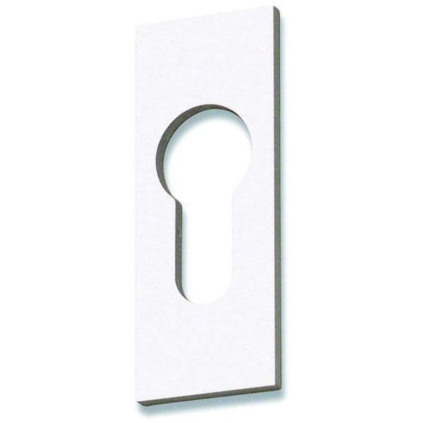 Rosace rectangulaire majeur I D4015 - anodisé argent - épaisseur : 5 mm - GOETTGENS
