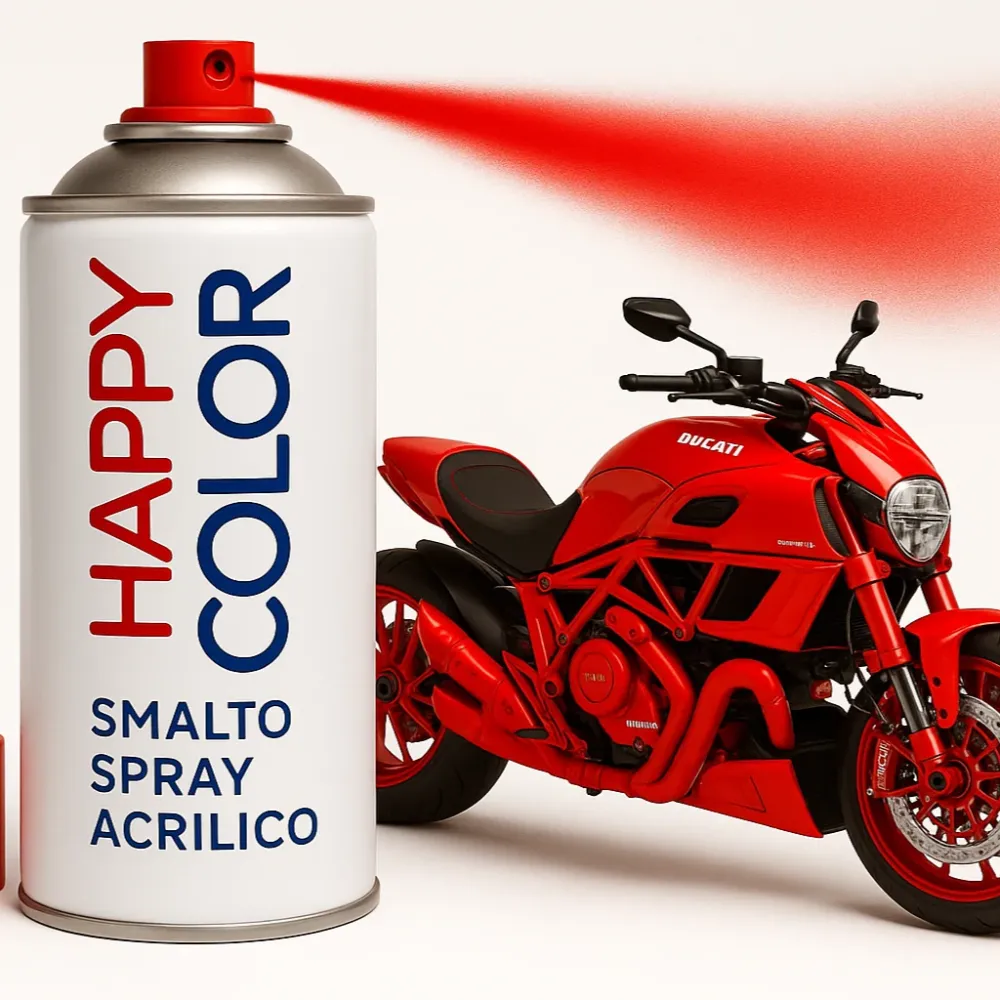 Peinture Spray ROUGE NET 400ml Saratoga - Happy Color