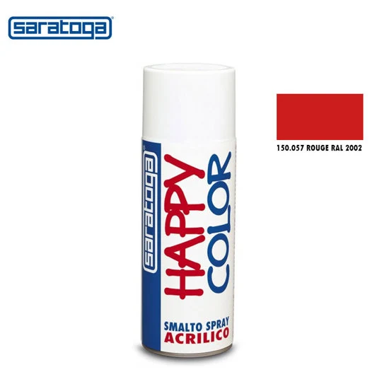Peinture Spray ROUGE NET 400ml Saratoga - Happy Color