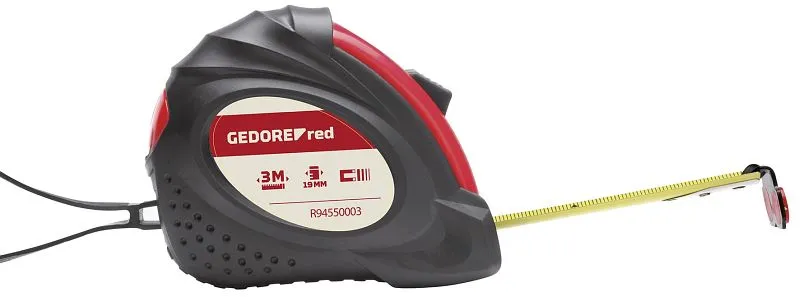 Double décamètre Mètre ruban rouge GEDORE longueur 3 m largeur du ruban 19 mm classe II 3301427 prendre à bas prix