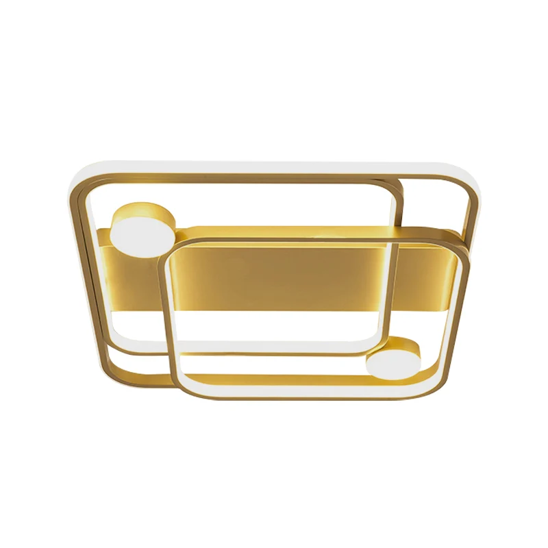 Acryl-Quadrat-Einbauleuchte Minimale LED-Gold-Einbauleuchte weißem/warmem Licht für Schlafzimmer pour chambre d'enfant