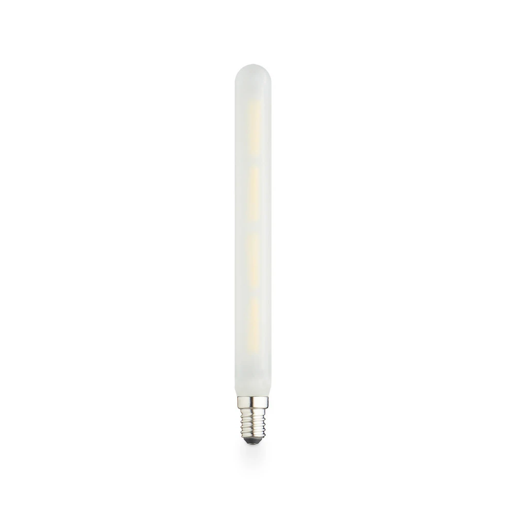 Ampoule tubulaire LED 210, mat E14 4,5 W 2.700 K intensité variable pour fêtes et événements