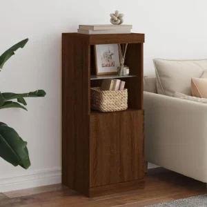 Applique design Buffet avec lumières LED chêne marron 41x37x100 cm
