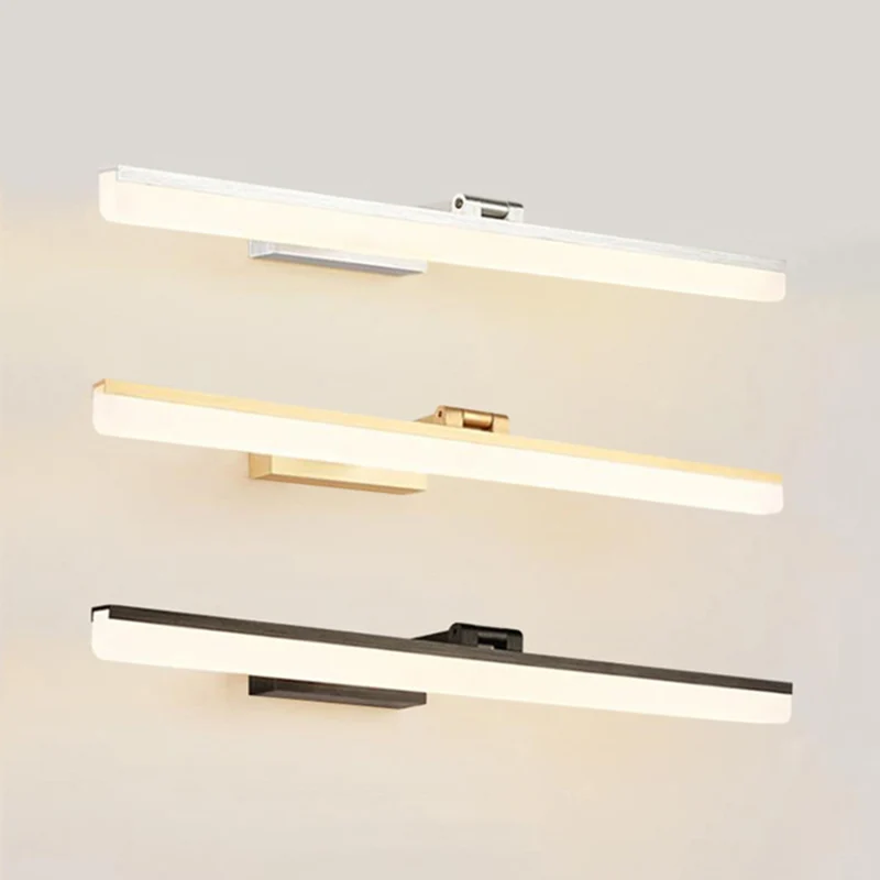Bewaffnete LED-Wandleuchte im modernen Stil, einfache Badezimmer-Waschtischleuchte aus Metall avec 16 couleurs RVB