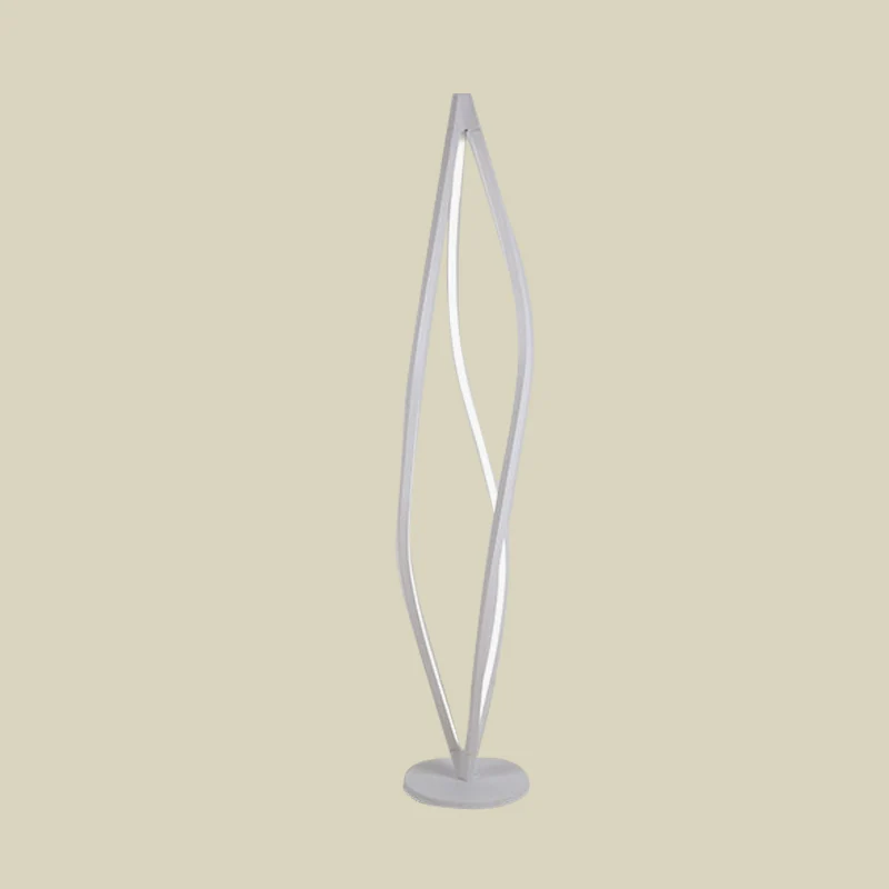 Éclairage de sol de lecture géométrique nordique, lampe de chevet à LED en acrylique, noir/blanc pour chambre d'enfant