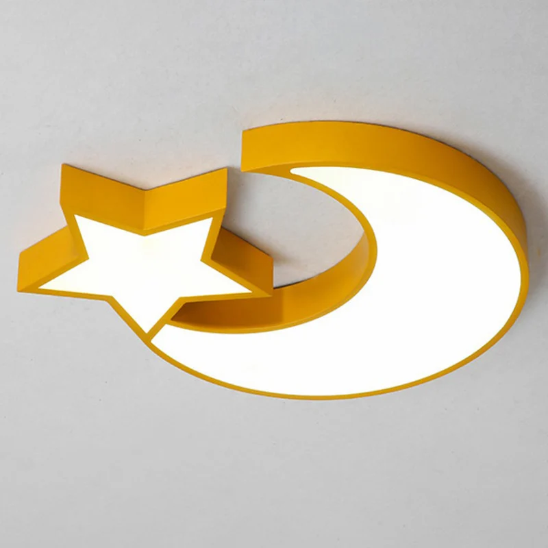 Croissant et étoile LED encastré éclairage Style nordique acrylique salon encastré plafonnier Éclairage chaud 2700K