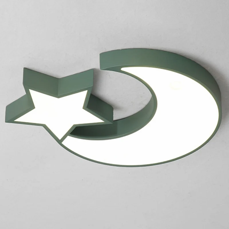 Croissant et étoile LED encastré éclairage Style nordique acrylique salon encastré plafonnier Éclairage chaud 2700K