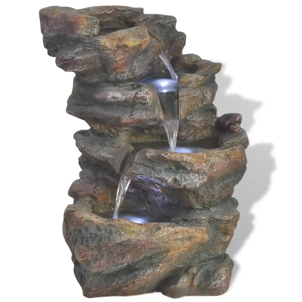 Guirlande lumineuse Fontaine d'intérieur avec lumière LED Polyrésine 24x33,5x45,5cm DEC020760