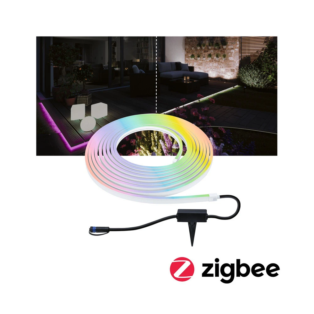 Guirlande lumineuse Paulmann Plug & Shine Agréable Ruban LED RGBW 10 m