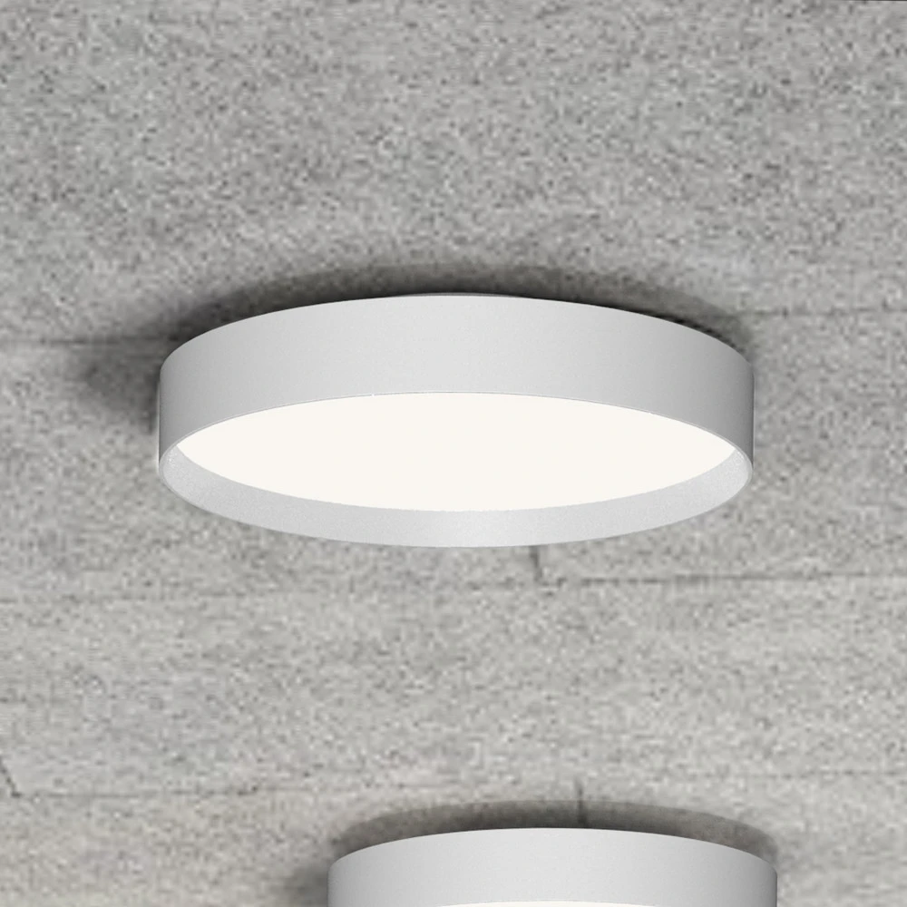 Kit d'Éclairage Ambiance LOOM DESIGN Plafonnier LED Lucia, blanc, Ø 45 cm Aluminium