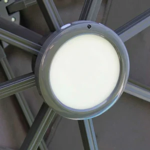 Kit d'Éclairage Ambiance Luminaire led sur batterie - parasol déporté - fixation baïonette