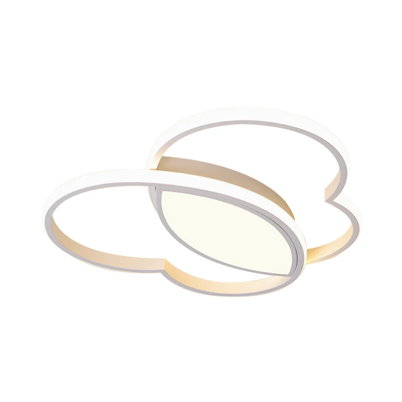 Kit d'Éclairage Ambiance Plafonnier LED en forme de cœur aimant en acrylique, luminaire de plafond de Style nordique, blan...