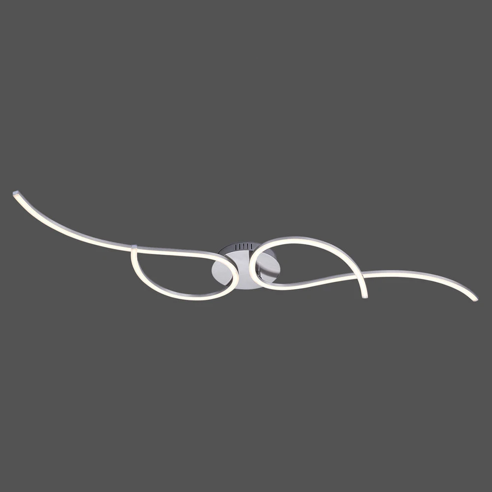 Kit d'Éclairage Ambiance Plafonnier LED Tyler, dimmable, acier
