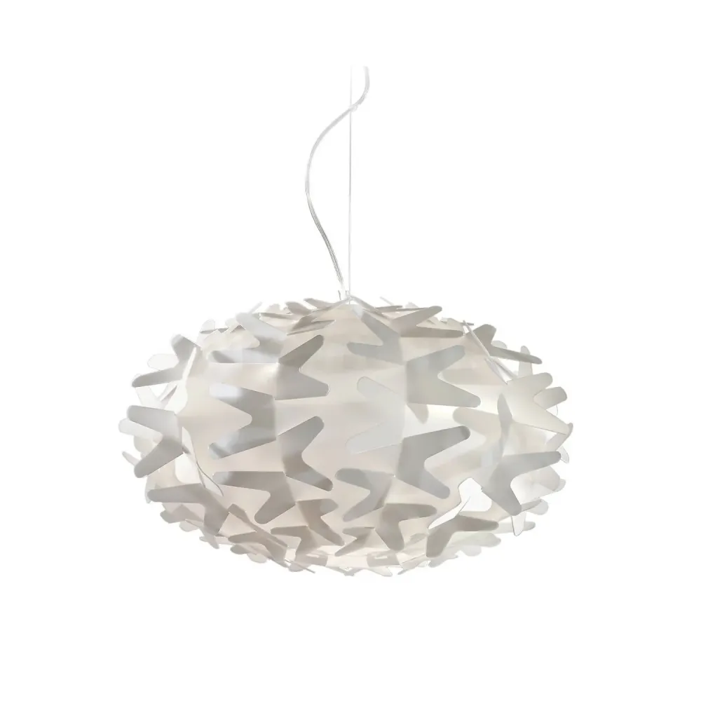 Lampe Cactus LED conçue par SLAMP, un design de suspension. avec base en bois