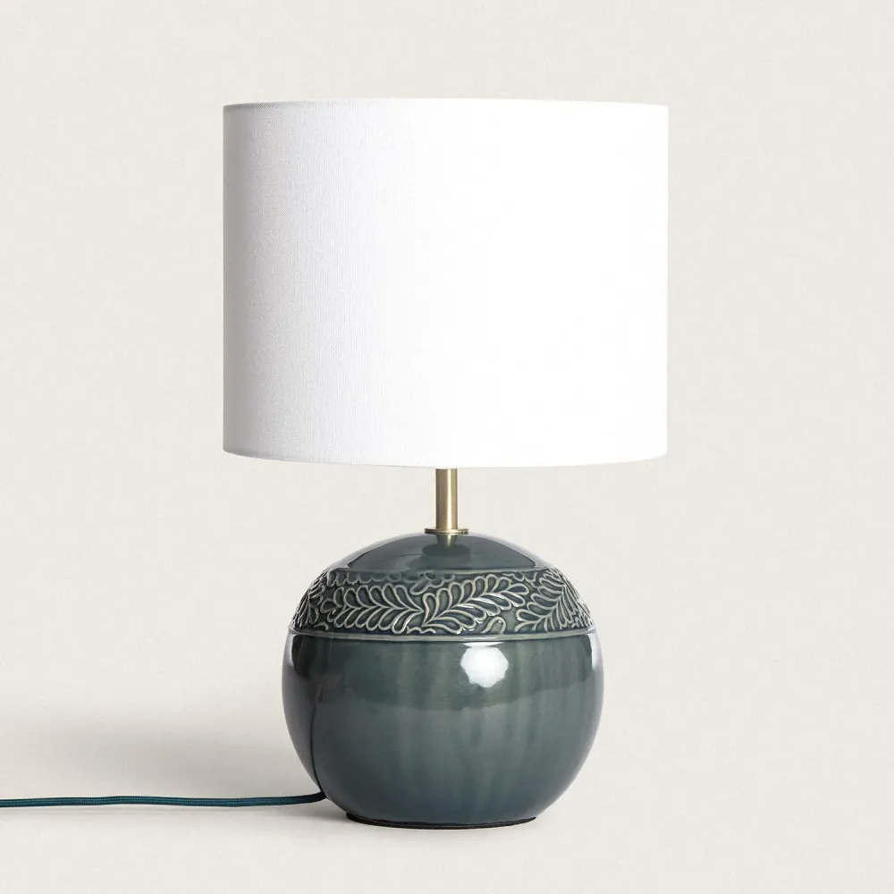 Lampe en céramique avec éclairage LED Murger avec 16 couleurs RVB