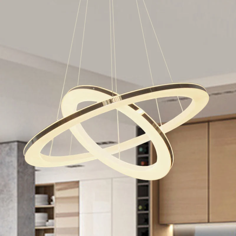 Lampe à lave Lustre chromé Orbit, luminaire suspendu à LED en métal de style basique, lumière chaude/blanche/naturelle, 23...