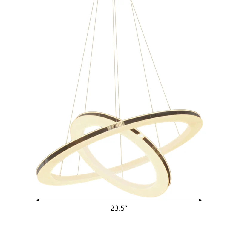 Lampe à lave Lustre chromé Orbit, luminaire suspendu à LED en métal de style basique, lumière chaude/blanche/naturelle, 23...