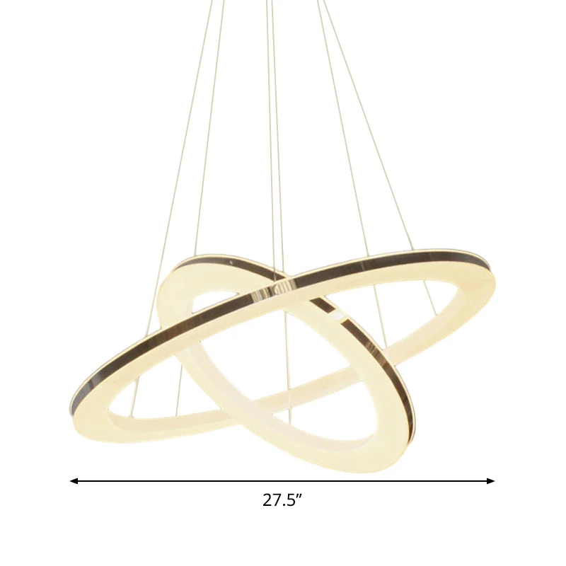 Lampe à lave Lustre chromé Orbit, luminaire suspendu à LED en métal de style basique, lumière chaude/blanche/naturelle, 23...