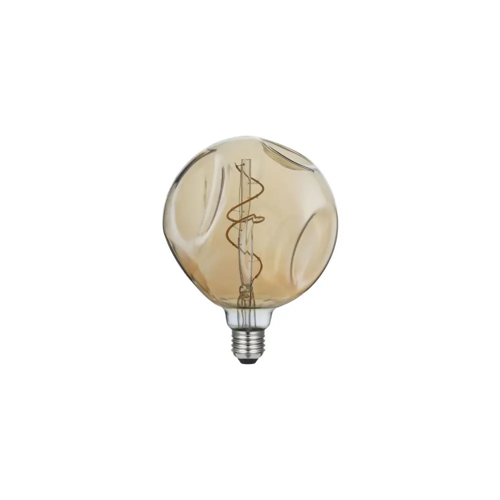 Lampe LED E27 filament 5W 250 lumens G140 ajustable dorée Creative-Cables DL700305 pour décoration de Noël