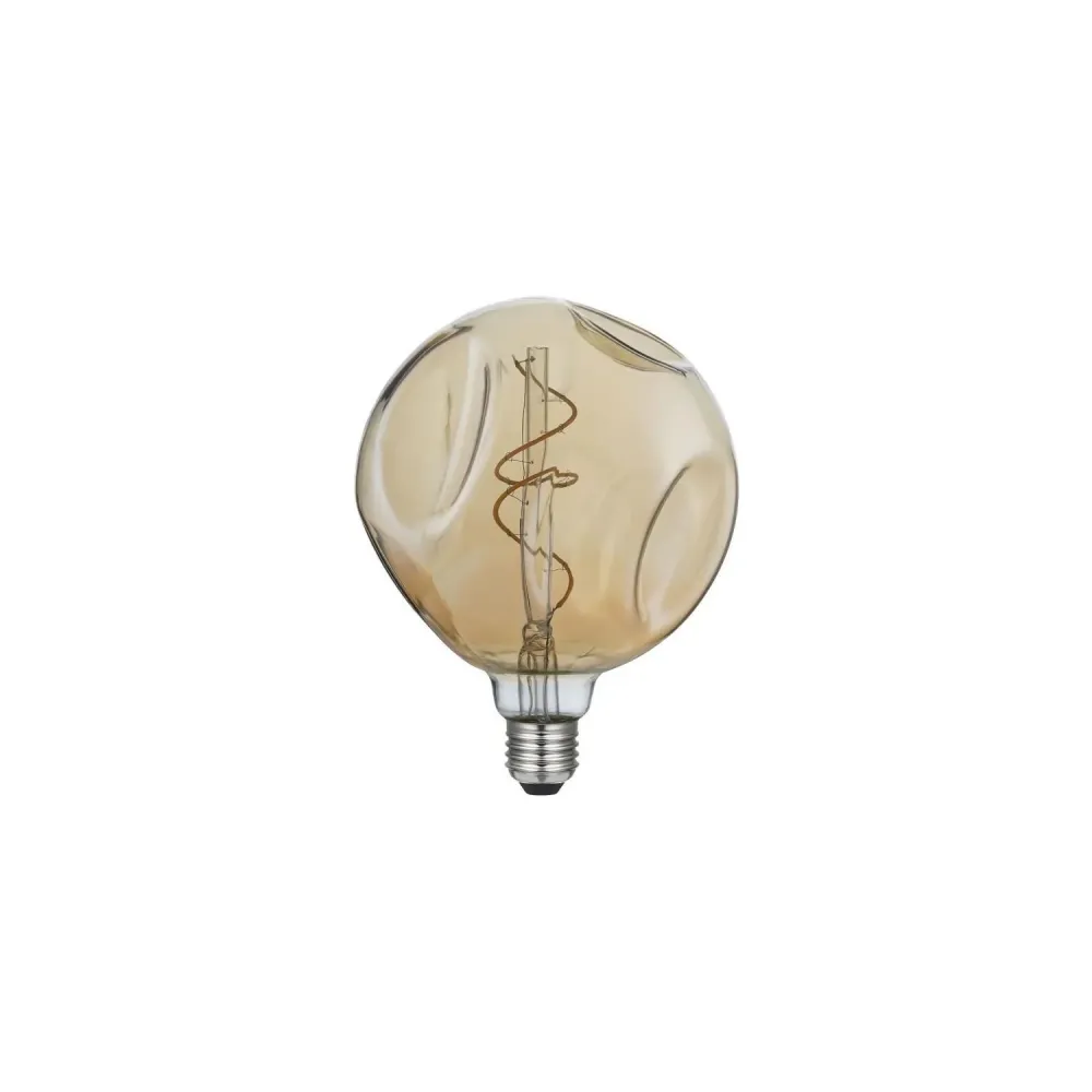 Lampe LED E27 filament 5W 250 lumens G140 ajustable dorée Creative-Cables DL700305 pour décoration de Noël