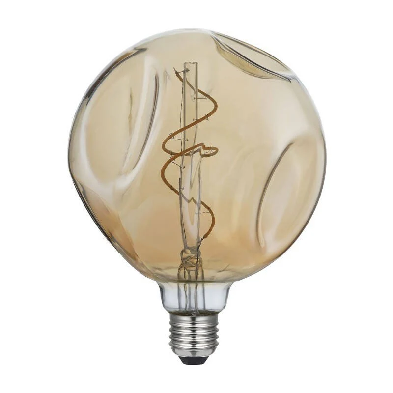 Lampe LED E27 filament 5W 250 lumens G140 ajustable dorée Creative-Cables DL700305 pour décoration de Noël