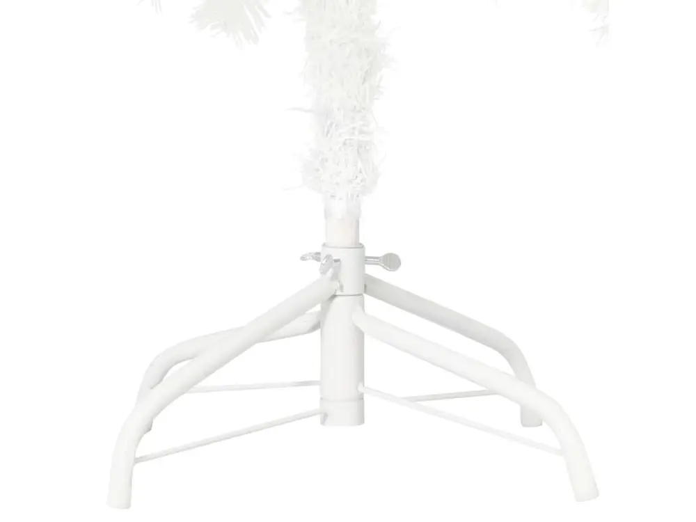 Lampe à sel Arbre de Noël artificiel avec LED et boules Blanc 210 cm