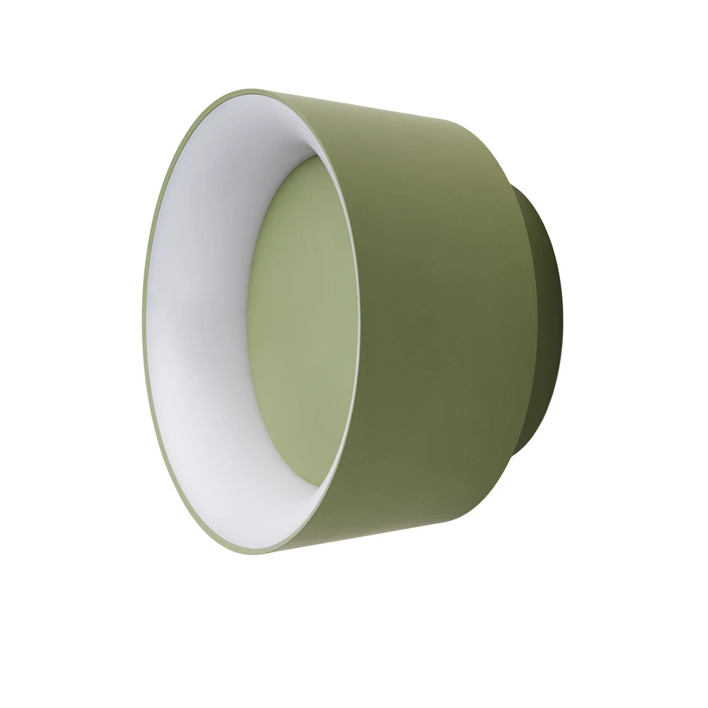 LOOM DESIGN Plafonnier LED Cookie, vert Aluminium Ø 15 cm avec effet scintillant
