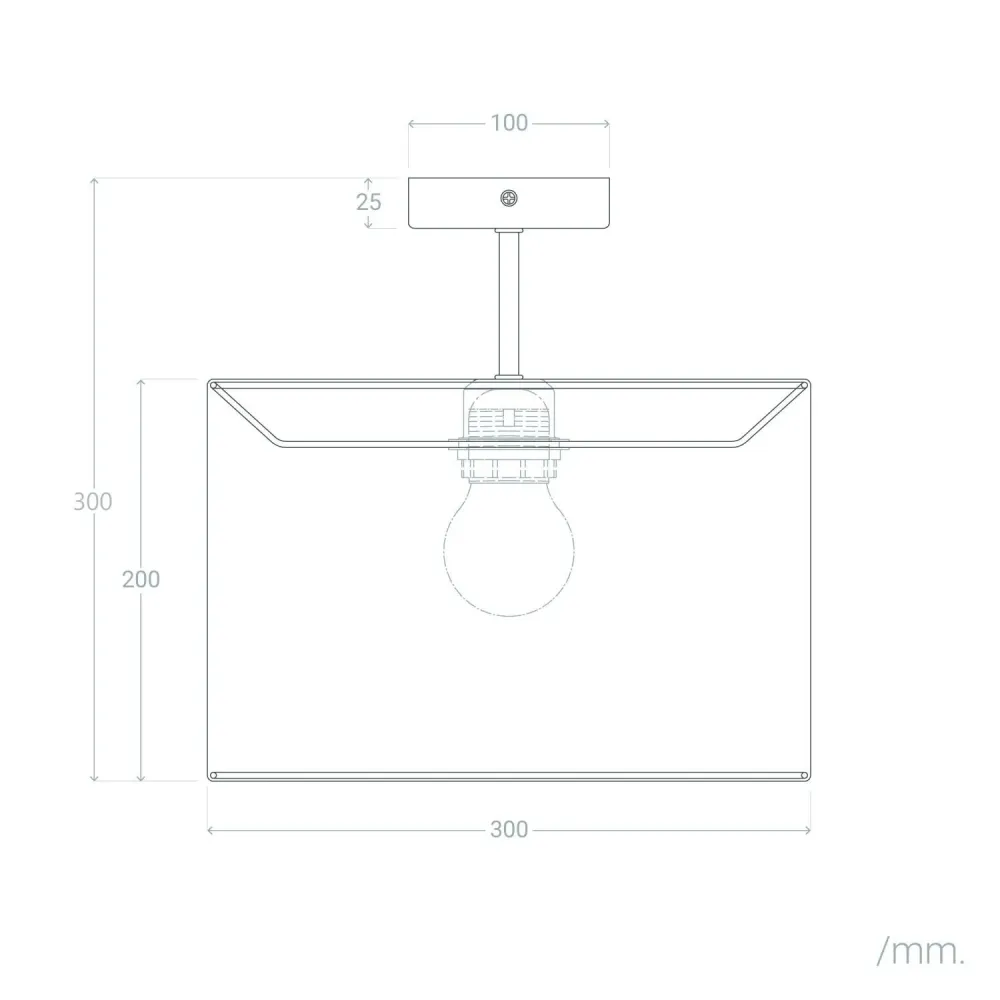 Luminaire Créatif Design Lampe de plafond en métal et textile modèle Austen avec LED