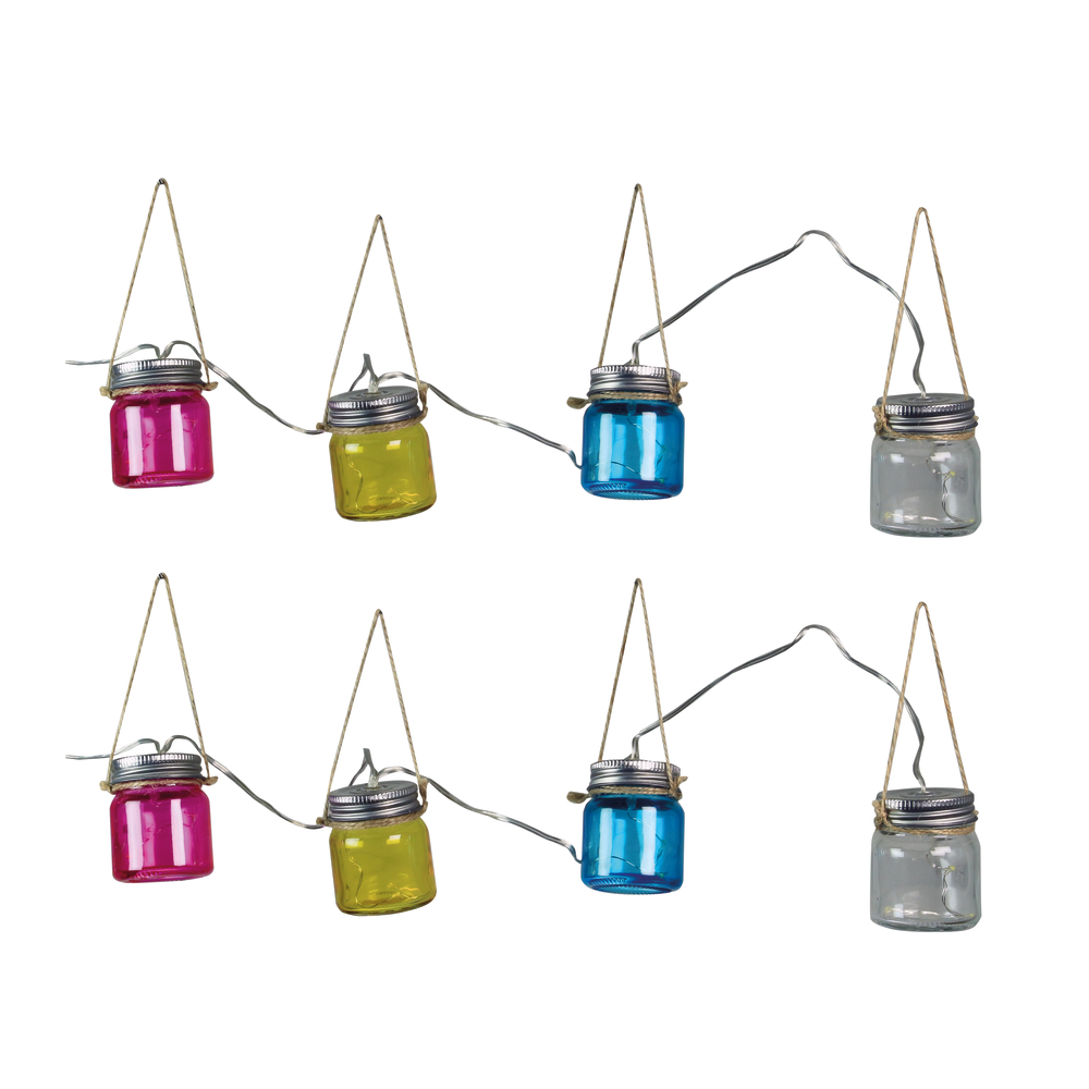 Luminaire en forme Guirlande Blanes solaire 8 leds - Longueur 320 cm Luxform