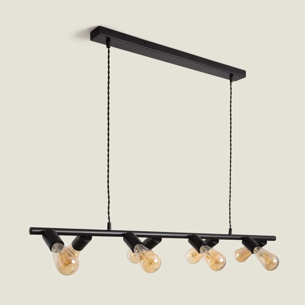 Luminaire en forme Lustre en métal avec éclairage LED