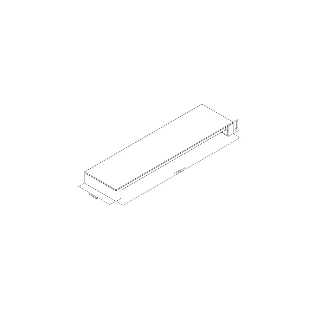 Luminaires LED extérieurs en aluminium 20W pour mur Bathen avec effet scintillant