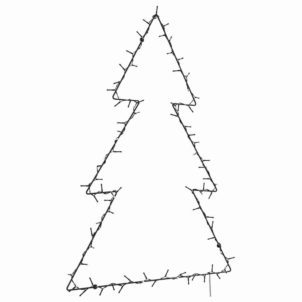 Lumières de noël silhouette d'arbre de noël 115 led blanc bouillant pour ambiance cosy
