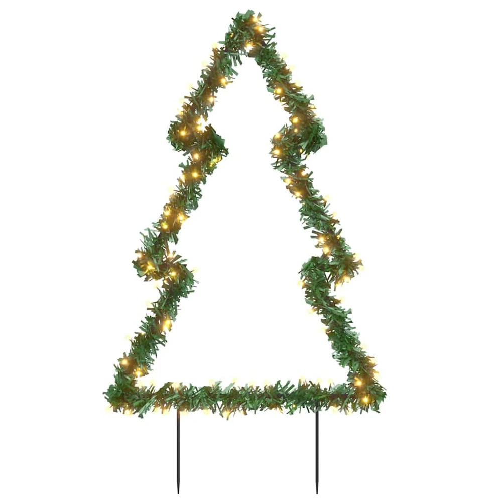 Lustre à cristaux Décoration lumineuse arbre de noël avec piquets 115 led 90 cm