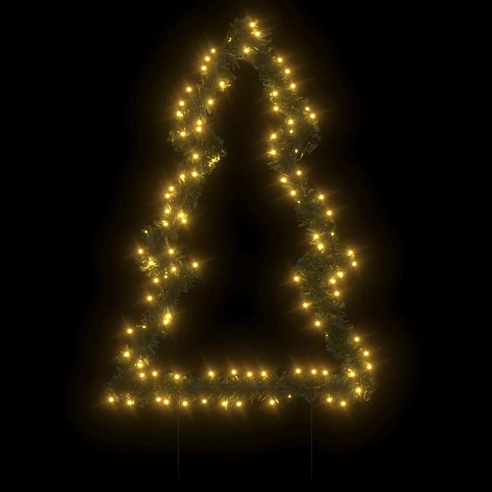 Lustre à cristaux Décoration lumineuse arbre de noël avec piquets 115 led 90 cm