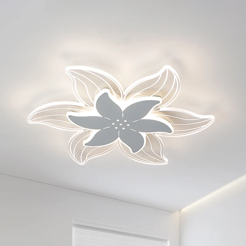 Lustre à cristaux Plafonnier LED tendance en acrylique Starfish, éclairage encastré en forme d'étoile de mer, lumière blan...