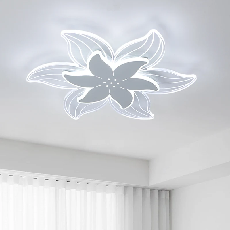 Lustre à cristaux Plafonnier LED tendance en acrylique Starfish, éclairage encastré en forme d'étoile de mer, lumière blan...