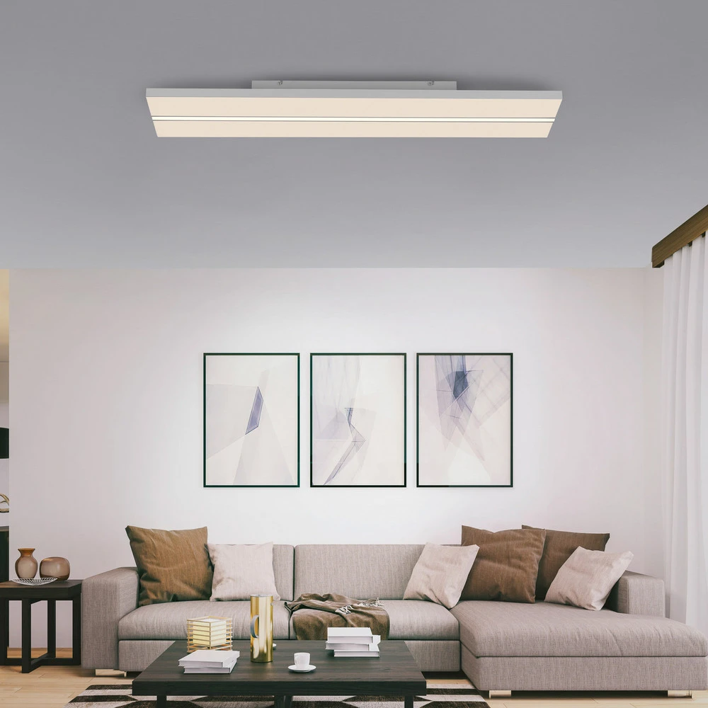 Plafonnier LED Edging CCT, 100 x 25cm avec 16 couleurs RVB
