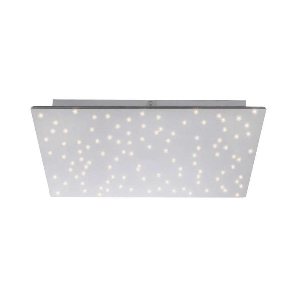 Plafonnier LED Sparkle CCT faible acier 45x45 cm