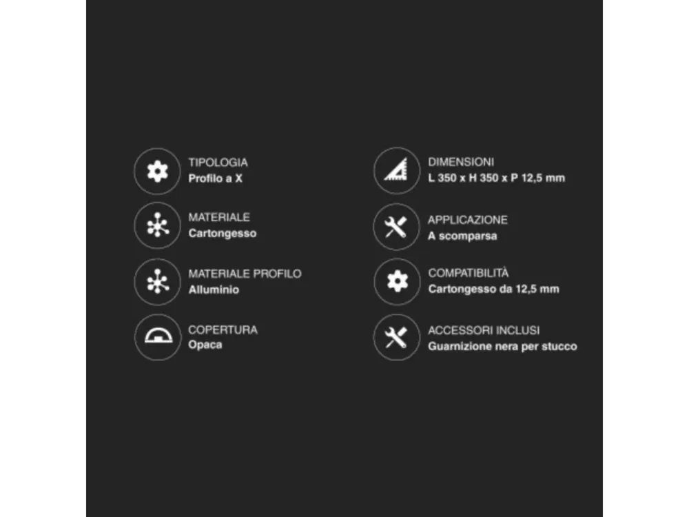Profilé X intégré en aluminium pour bandes LED dans plaque de plâtre dissimulée pour chambre d'enfant