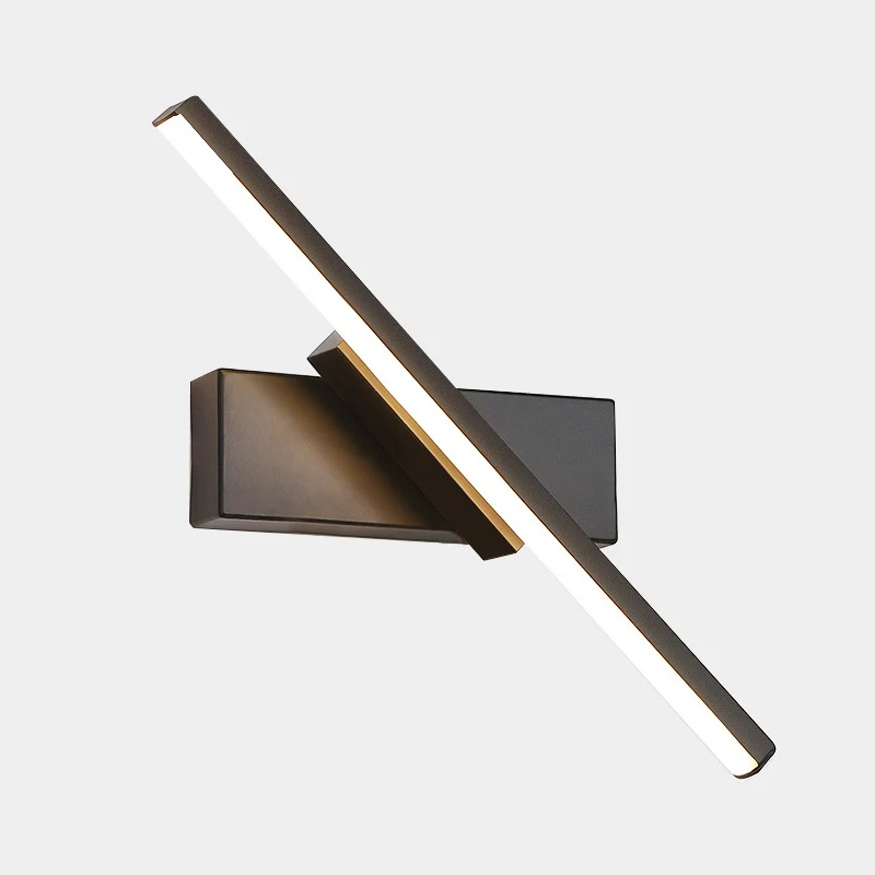 Schlanke lineare Acryl-Wandleuchte, récent weiße/schwarze LED-Wandleuchte weißem/warmem Licht