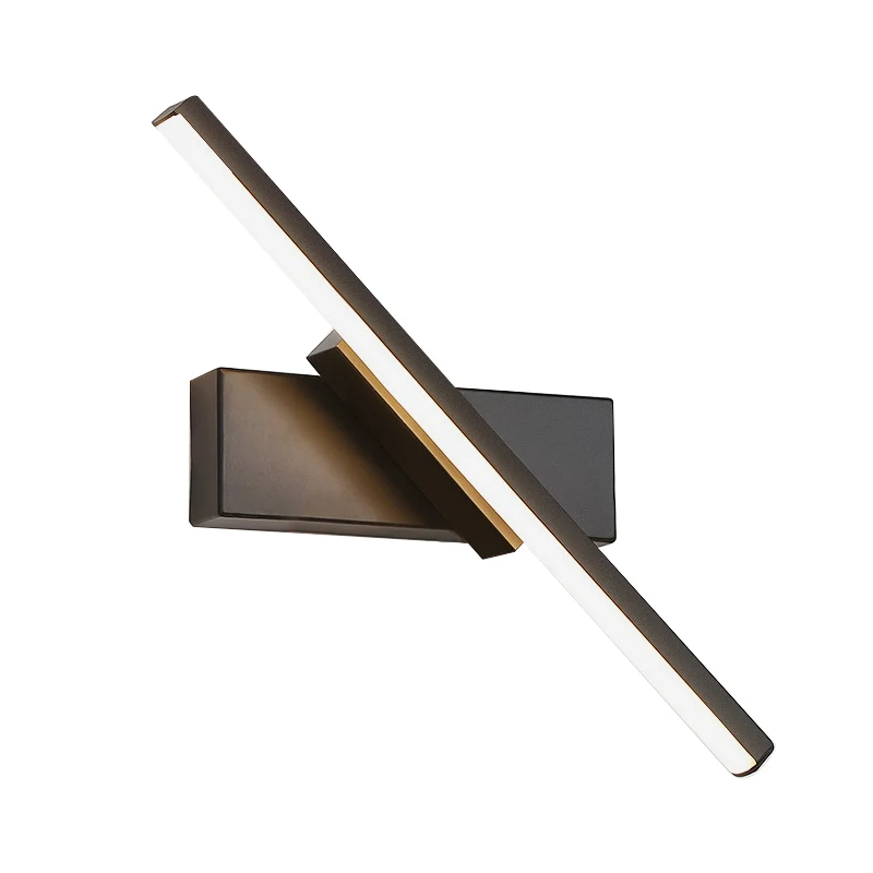 Schlanke lineare Acryl-Wandleuchte, récent weiße/schwarze LED-Wandleuchte weißem/warmem Licht