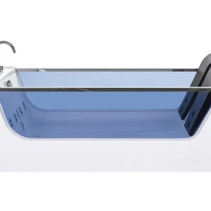 Whirlpool Bath LED 1800 x 1200 mm Blanc pur CURACAO