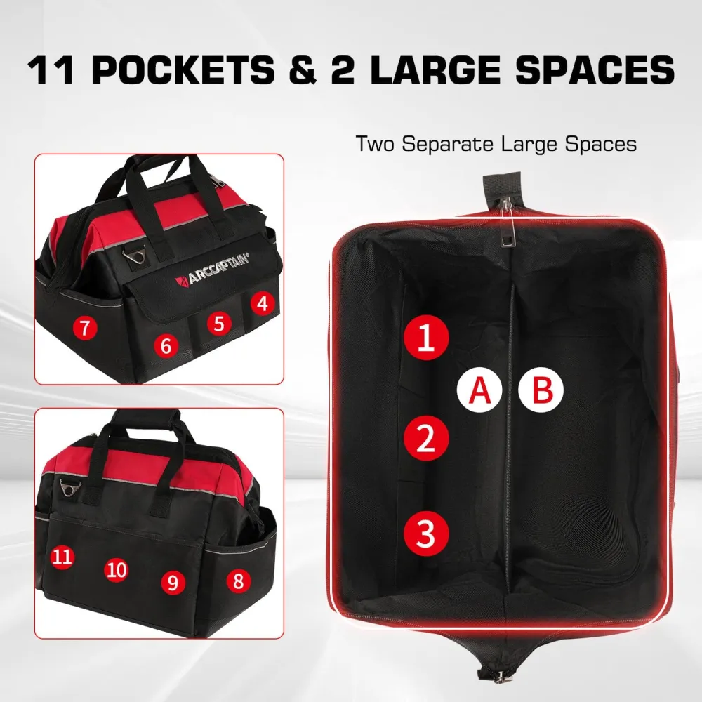 Sac à outils de soudage Arrcaptain pour électricien/soudeur pour Organisation Maximale
