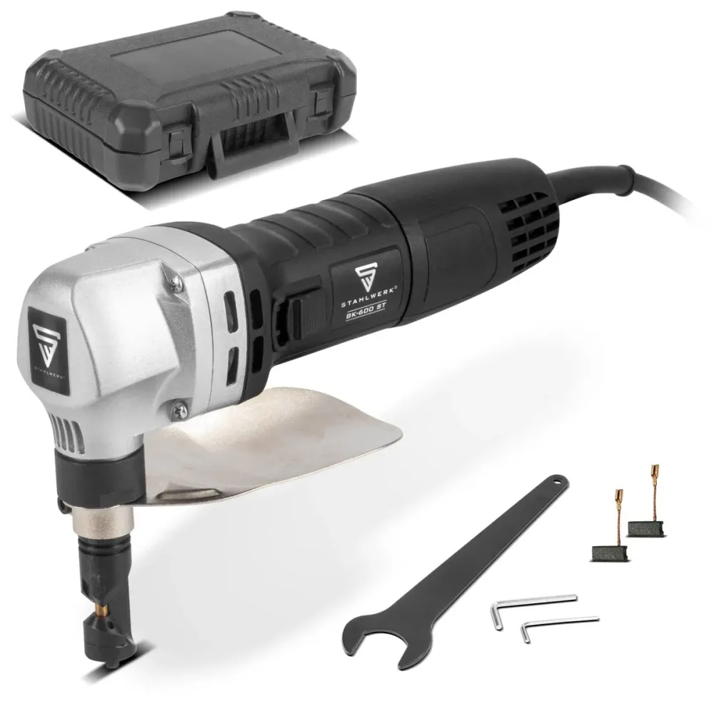 Prime à tôle en acier BK-600 ST avec 600 W et 2 000 tr / min jusqu'à 2,5 mm de profondeur de coupe des ciseaux de tôle éle...