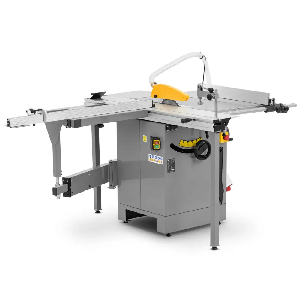 Scie à format 2 200 watts 4 000 tr/min table extensible acier argent métallisé 14_0009899